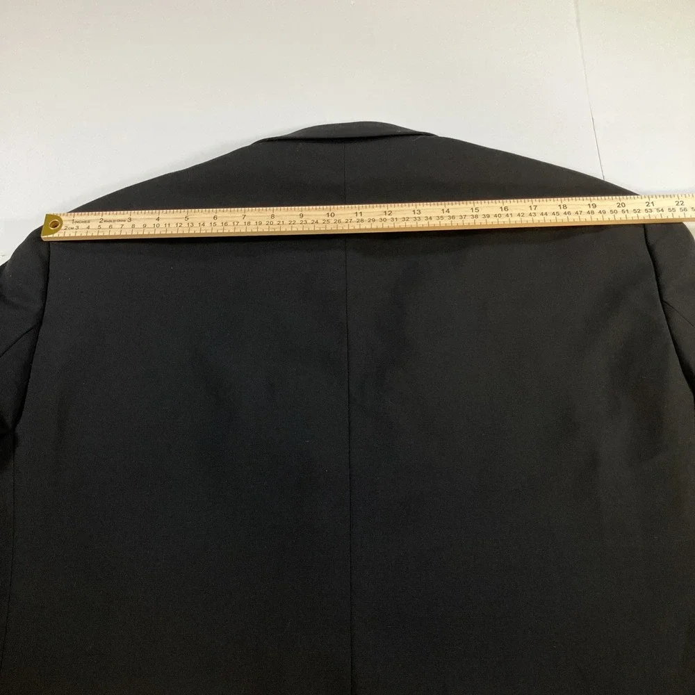 Jos A Bank Tuxedo Jacket Mens 50R Black Wool Tailored Fit Satin Lapel Formal